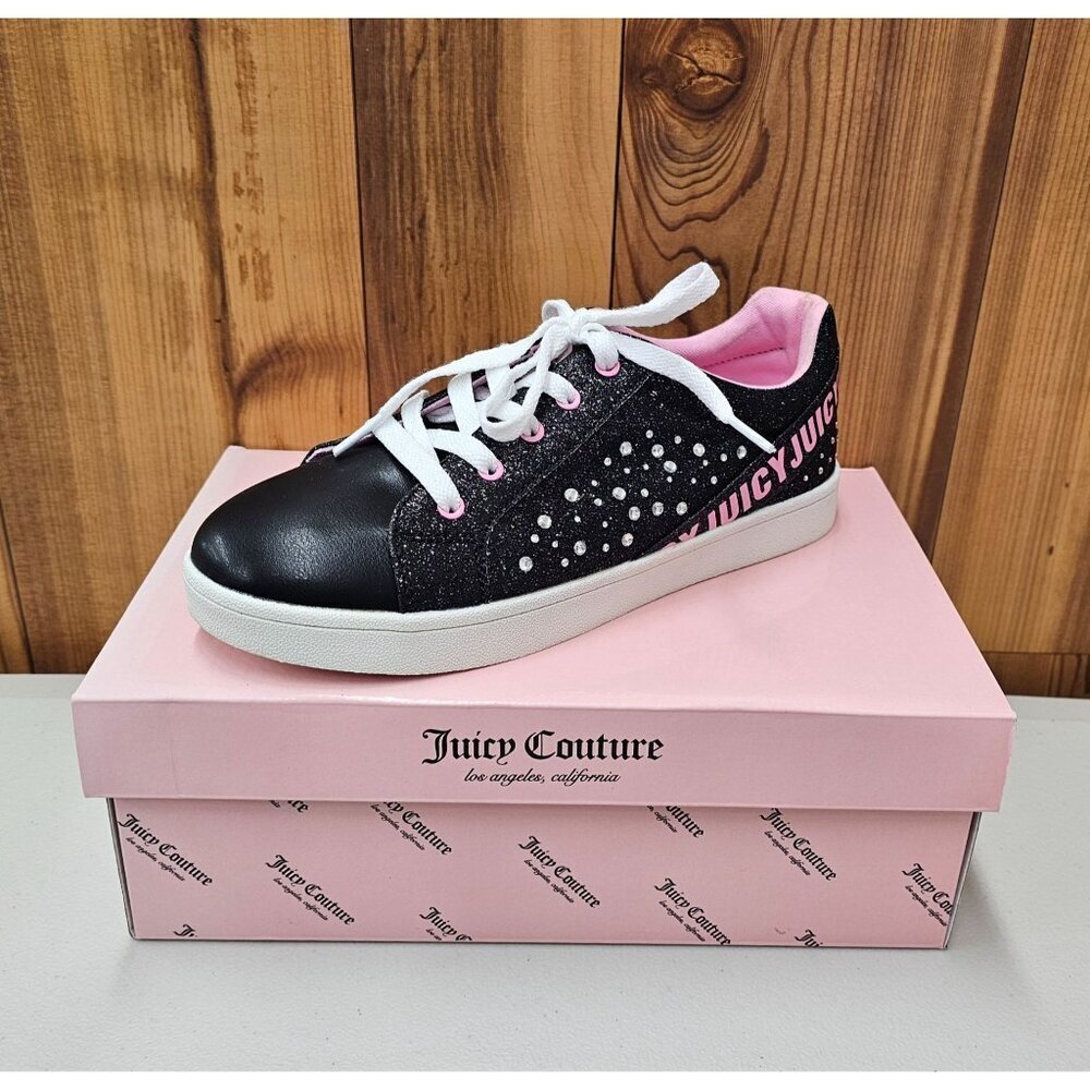 Juicy Couture San Ramon Sparkling Stones Lace-Up Kid's Sneakers Size 5